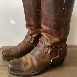 Frye Moto Square-toe 12R Harness Boot